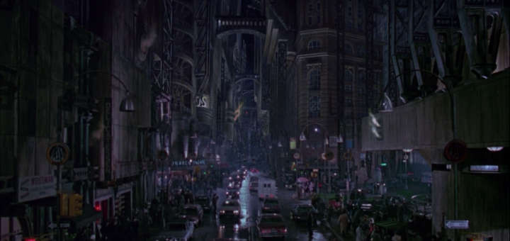 Escena de Gothan City en Batman (1989).