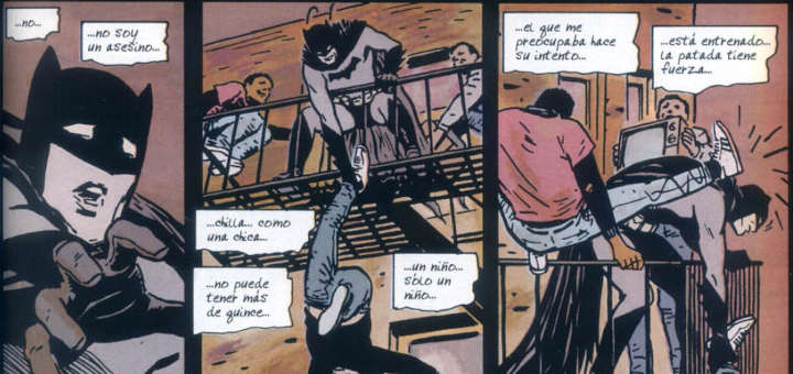 Batman en sus primeras incursiones como el nuevo vigilante de Gotham City.